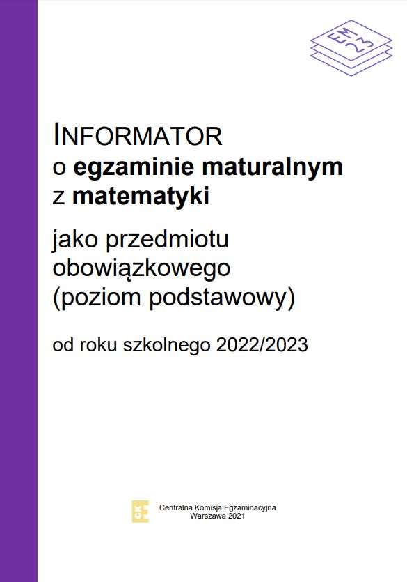 Informator Maturalny 2023 - The Mathteacher